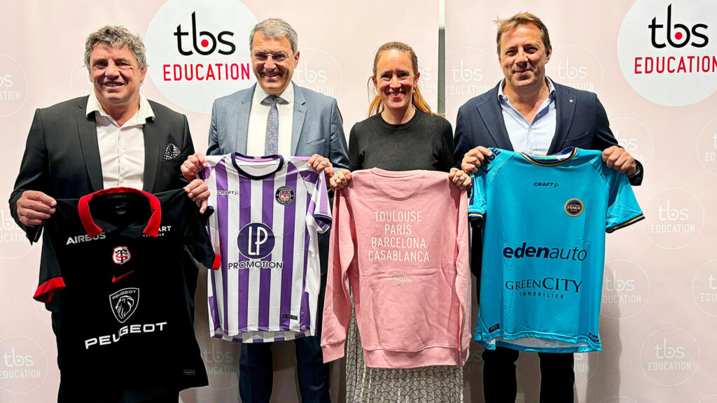 tbs education annonce des partenariats strategiques avec les grands clubs sportifs toulousains